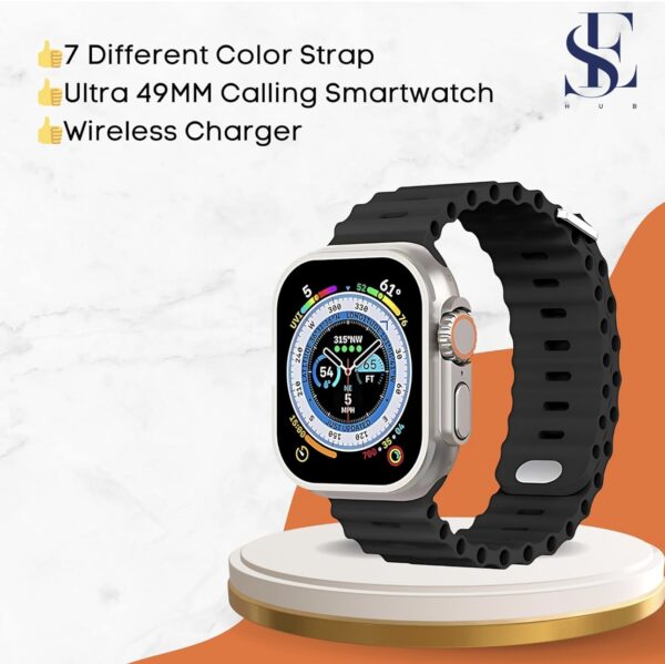 U9 Ultra Watch (Titanium Case) Wireless Charging - Image 6