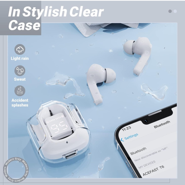 UltraPods Transprant Wireless Earbuds - Image 3